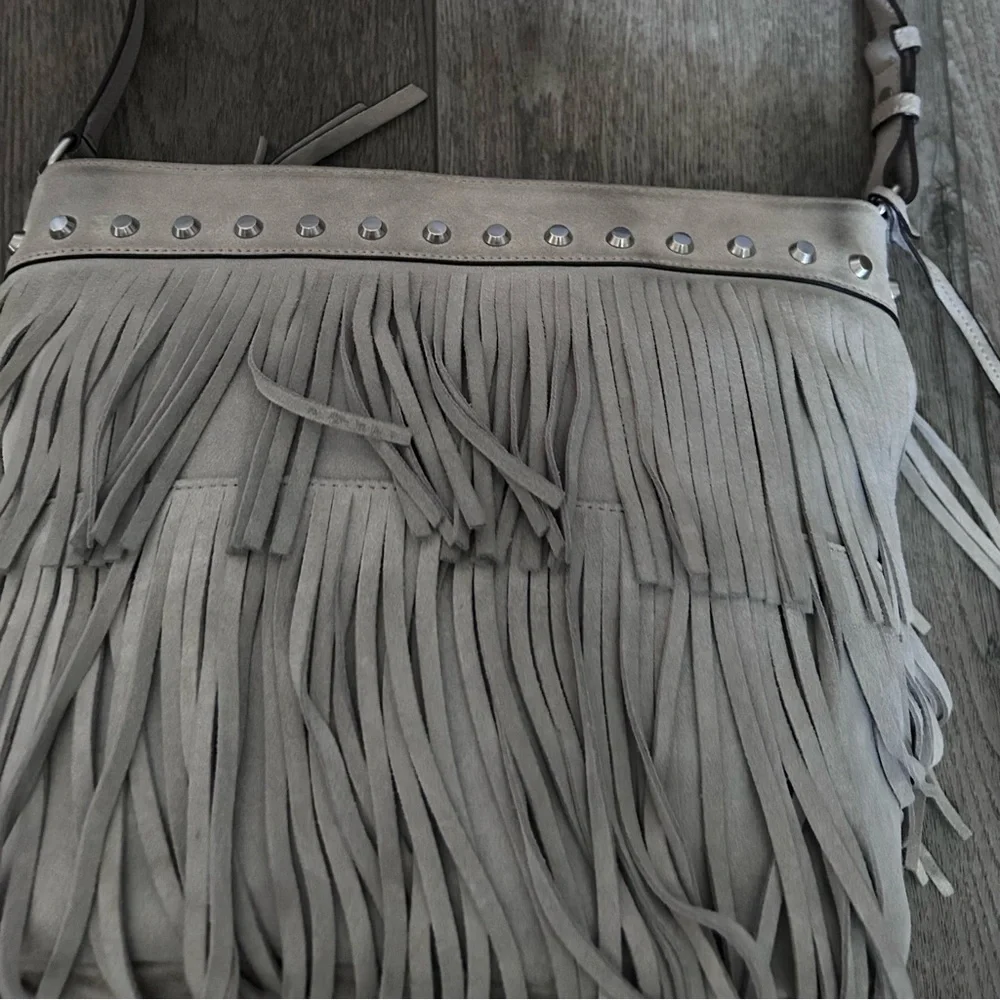 Michael Kors Billy Fringe Suede Crossbody Purse